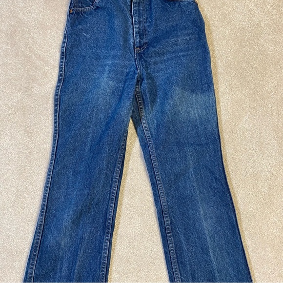 Vintage Big E LEVIS maroon label flare, high waist rare jeans vintage size 5 - Picture 6 of 14